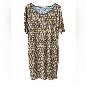 LuLaRoe Multicolor Abstract Dress